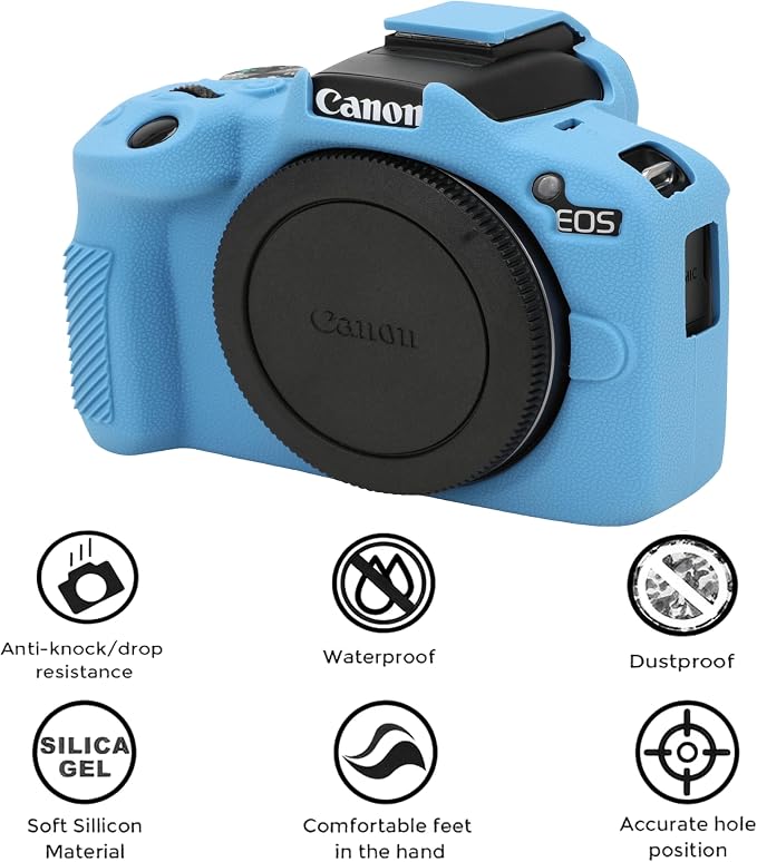 Case for R50, R50 Camera Silicone Protective Case, Lightweight, Anti-Scratch Slim Fit Soft Skin, R50 Accessories- Light Blue - Image 3