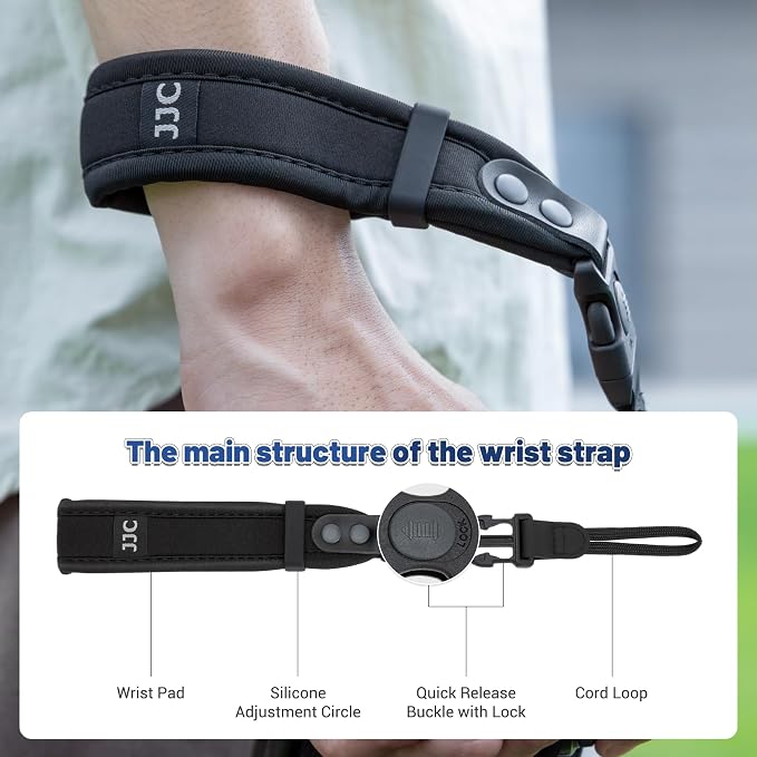 JJC Updated Soft Camera Hand Strap Wrist Strap for Canon EOS R RP R5 R6 R10 | for R6 Mark II III M6 M50 Mark II M200 Sony A7V A7IV A7III A7II A7R VI V A7RIV III A7S III & More Mirrorless DSLR Cameras - Image 3