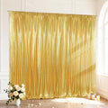 SquarePie 10x10ft Gold Sequin Backdrop, High Density Non-Transparent Glitter Curtain for Photography, Birthday, Wedding Party Decorations, Thick Solid Background with 4" Rod Pocket, 1 Panel by SquarePie