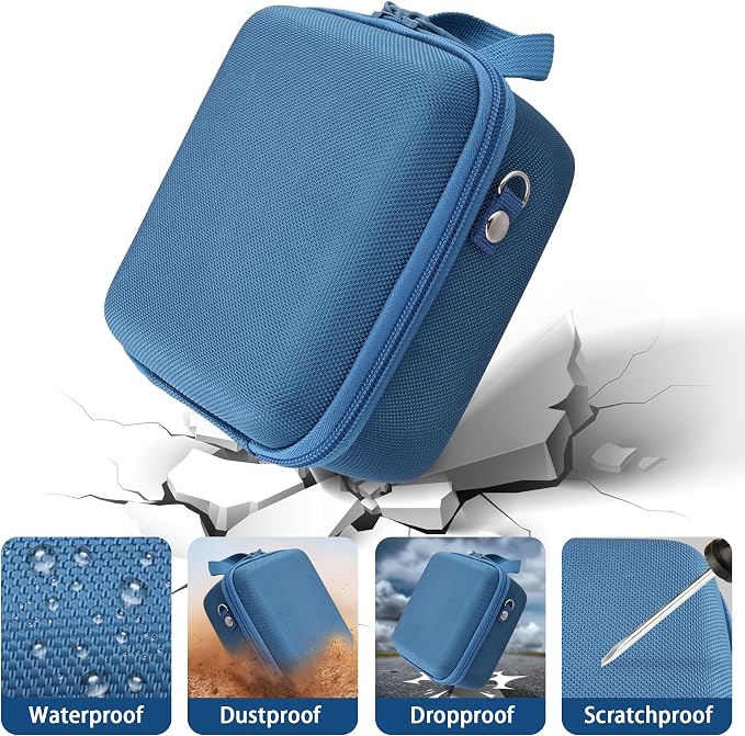 Case for KODAK PIXPRO AZ653/AZ401/AZ405/AZ425/AZ528 Digital Camera | Protective Storage Box, Portable Carrying Box, Smooth Zipper, Travel-ready, Shoulder Strap Covenient to Carry, Blue Case - Image 5