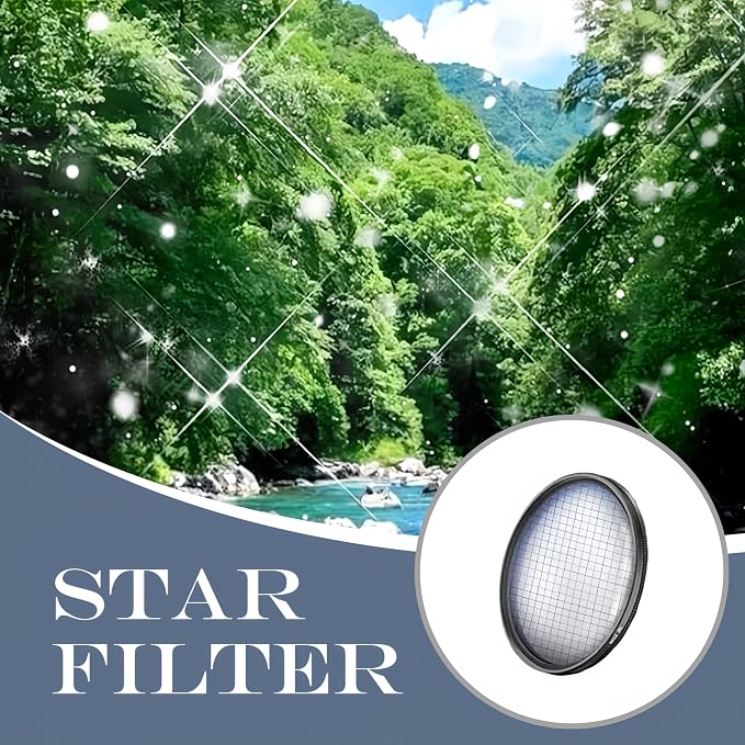 IKPOPIM 2-in-1 Magnetic CPL & Star Filter Lens, 52mm Universal Phone Lens CPL Polarizer Filter, Magnetic Lens Filter for Phones Improve Shooting Effects (Dual Lens 1Pcs) - Image 5
