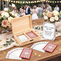AceOrbit 57 Pack Red Wedding Guest Book Playing Cards Set with Wooden Box | Wedding Signing Guestbook Alternative Personalized Blank Deck of Cards for Guest Reception Romantic Vegas Bridal Shower Games by Unknown