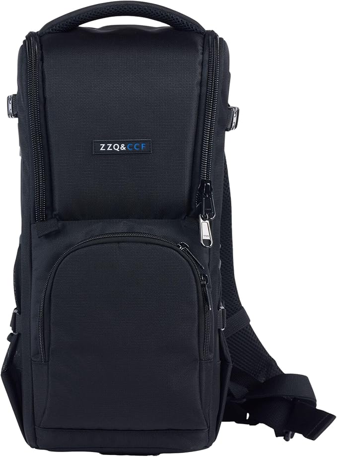 ZZQ&CCF Telephoto Lens Camera Backpack for Canon RF 200-800/100-500, Lens Case Bag for Nikon Z 180-600, Camera Pouch Compatible with Sony FE 200-600/FE 400-800/300—Black by ZZQCCF