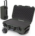 NANUK 935 Hard Case with Cubed Foam for Camera & Lenses – Waterproof Protective Equipment Case with Wheels, 22” x 14” x 9” – Dustproof and Impact Resistant, Carry-On Approved for Most Airlines – Olive | 22” x 14” x 9”, Protects Photography Equipment, E... by NANUK