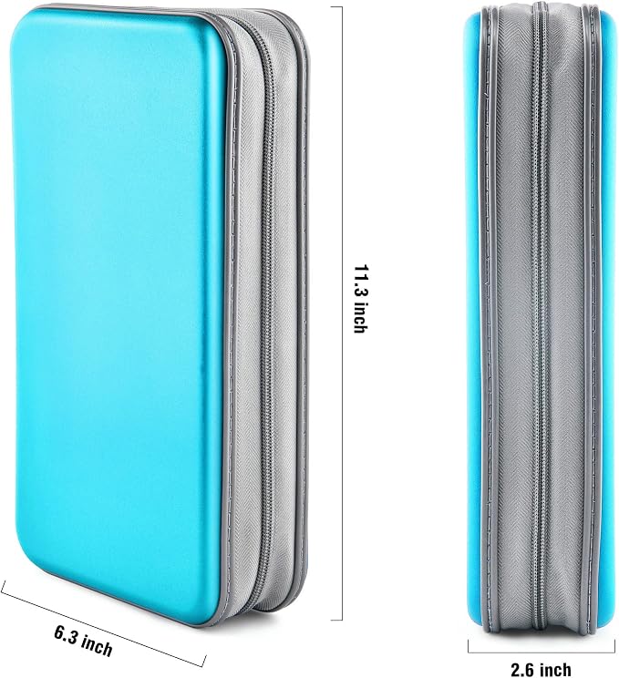 96‑Capacity Hard Plastic CD/DVD Binder for Car, Home & Travel | Zipper‑DVD Organizer, Scratch‑Resistant Sleeves Shield Discs From Dust & Damp; Stores Music, Video, Gaming & Blu‑ray Discs - Image 6