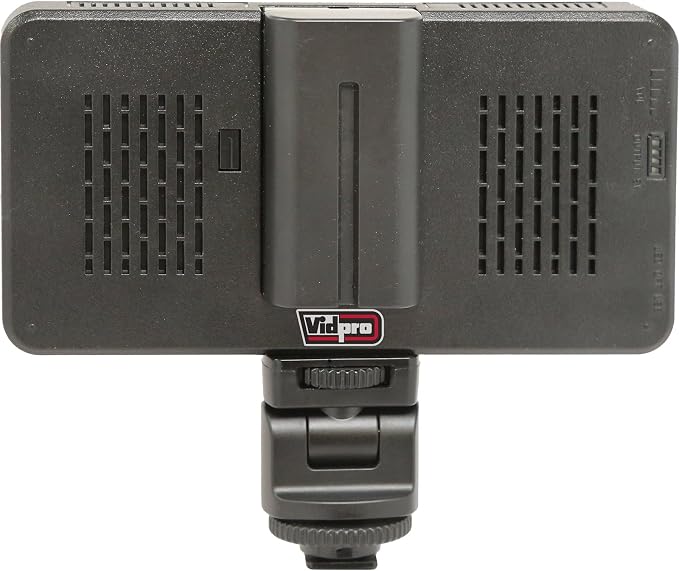Vidpro LED-230 Photo and Video Light Kit - On Camera Panel LED Light - Adjustable and Dimmable Light Fits Cameras Video Camcorders and DLSR w/Hot Shoe Includes Rechargeable Battery Diffuser and More - Image 3