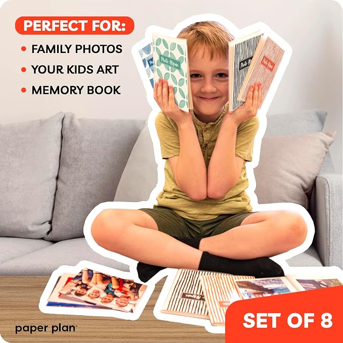 4x6 Photo Albums - (Set of 8), by Paper Plan, Mini Albums, Each Can Hold Up To 36 Photos, Works With Portrait and Landscape Pictures - Perfect for Storing Beautiful Memories - Image 5