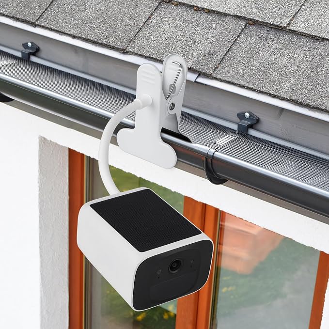 wochel 2Pack Security Camera Mount for eufy Solocam S220/C210, eufyCam 2C/2C Pro, 3/S330, 3C/S300 Security Camera and Other Cameras with 1/4 Threaded Hole, Sturdy Flexible Clip Mount Without Tools - Image 3