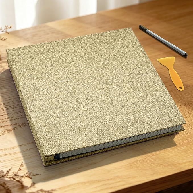 Large Photo Album Self Adhesive Scrapbook Album for 4x6 5x7 8x10 Pictures DIY Photo Book for Wedding, Anniversary, Christmas, Baby Shower, Ideal for Preserving Precious Moments - Image 6