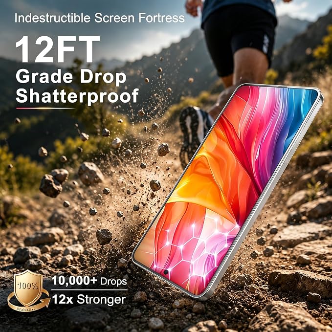 2 Pack for Samsung Galaxy S26 Ultra Screen Protector Auto Align Glass | [Auto-Dust Removal] [12 FT Shatterproof] Tempered Glass, Support Fingerprint Unlock, HD, Easy to Install, for Beginners - Image 4