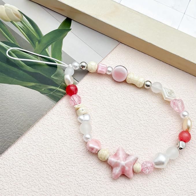 Beaded Camera Wrist Strap Cute Digital Camera Charm Lanyard Phone Chain Keychain Beaded Phone Lanyard Bag Charm - Image 8