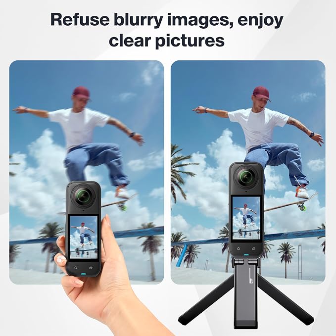 Magnetic Mini Tripod Mount for Insta360 Luna Ultra X6 X5, DJI Pocket 4 3 | Action 6 5 Pro Metal Tripod Stand, Flexible Desktop Stand for GoPro Accessories, Selfie Stick Handle Grip with 1/4 Thread - Image 8