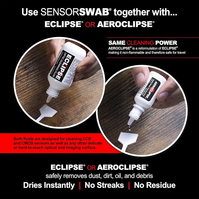 Photographic Solutions Sensor Swab Ultra 24mm Type-3 Digital Imaging Sensor Cleaner Swabs for Cleaning Full Frame Mirrored or Mirrorless Cameras. Sensor Dust & Oil Remover (Pack of 12) - Image 6