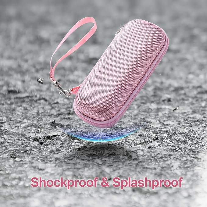 AGPTEK Carrying Case, EVA Zipper Carrying Hard Case Cover for MP3 Players | Storage Holder for Digital Voice Recorders, 3D Printing Pen, USB Cable, Earphones, Memory Cards, U Disk (Pink) - Image 6