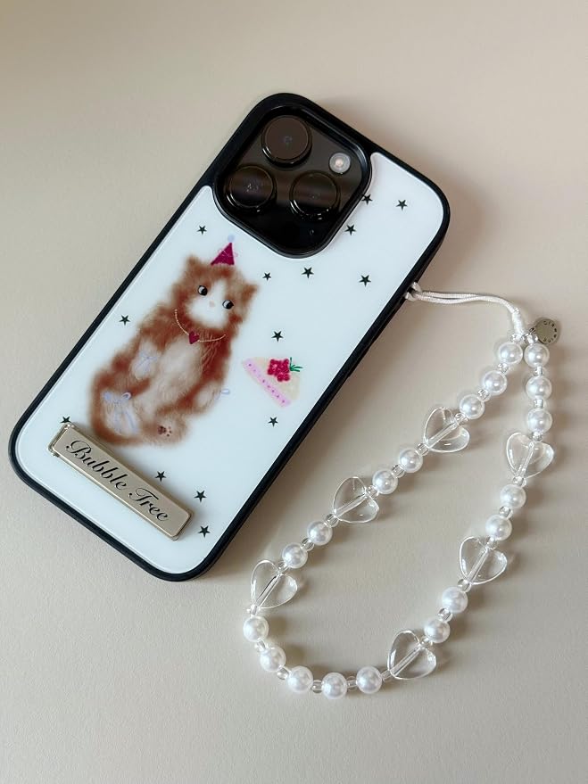 Drawwind Phone Charm Strap Cute Wrist Straps Cell Phone Charm String Y2K Aesthetic Lanyard Wristlet Chain for Case Camera AirPods Bags Keychains (Pure Hearts) - Image 4