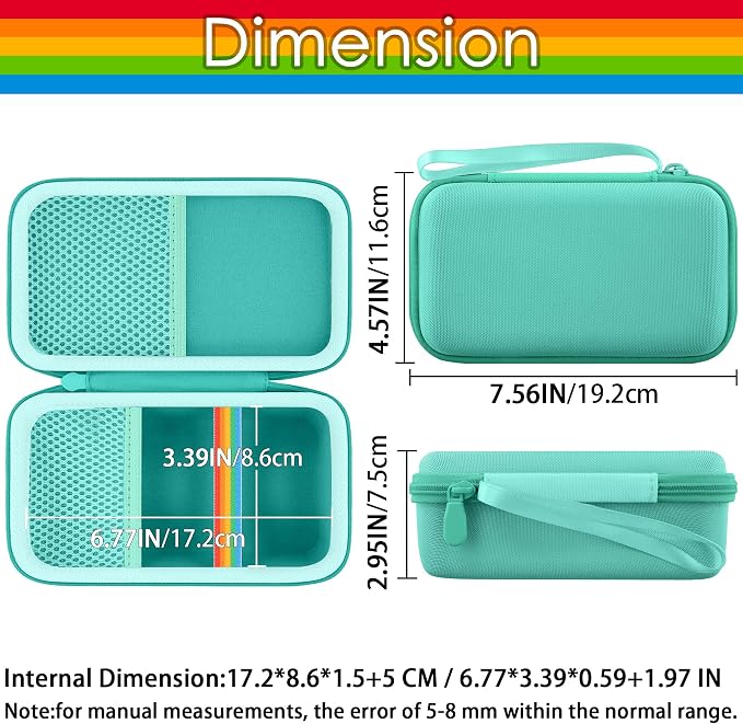 khanka Case for Polaroid Go Generation 3 Mini Instant Camera,Mint Green | Fits for Polaroid Go Generation 2(6282),Accessory Storage Pocket, Travel-Ready Portable Storage,Case Only - Image 6