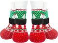 EXPAWLORER Christmas Anti-Slip Soft Dog Socks for Hardwood Floor,Warm Dog Shoes,Paw Protectors for Cold Pavement,Prevent Licking,Traction Control for Small Medium Large Senior Dogs by EXPAWLORER