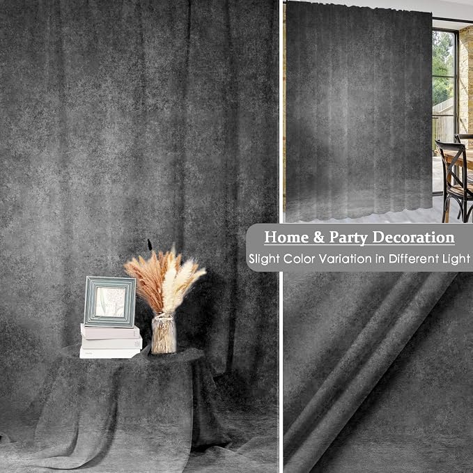 5x7 ft Gray Vintage Abstract Textured Photography Backdrop,Grey Background for Professional Studio Headshots,Portraits,Video,Product Shoots,Graduation & Events - Image 7