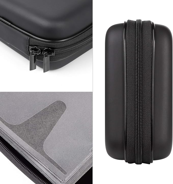 alavisxf xx CD Case, 48 Capacity Protective Zipper Disc Wallet for Car | EVA Shock-resistant, Lightweight Portable, DVD Blu-ray Storage Organizer, Scratch-Resistant Sleeves, for Home Office Travel - Image 3