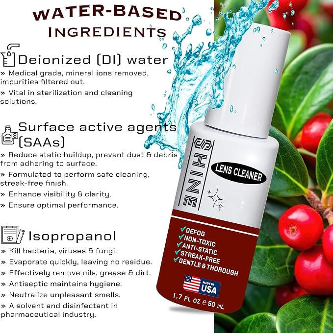 Shine Liquid Cleaner 1.7oz Spray Powered by SIBERIAN USA (1), Fabric Cloth, (1) Screwdriver for Camera, Devices, Eyewear Lenses 50ml - Image 9