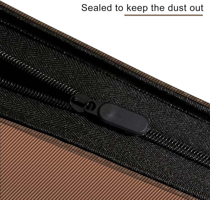 eTone Film Negative Storage Album, Black PU Leather, 50 35mm Acid-Free Sleeves, Triple Ring Binder Box, 13.18x7.08x1.96 Inch (Brown) - Image 5