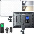 VILTROX VL-200T Bi-Color Dimmable LED Video Light with Remote Wireless Control,Ultra Thin 3300-5600K CRI95+ Studio Photography Panel for Photography TikTok YouTube Twitch Live Streaming Zoom Meeting by ViltroxOfficial
