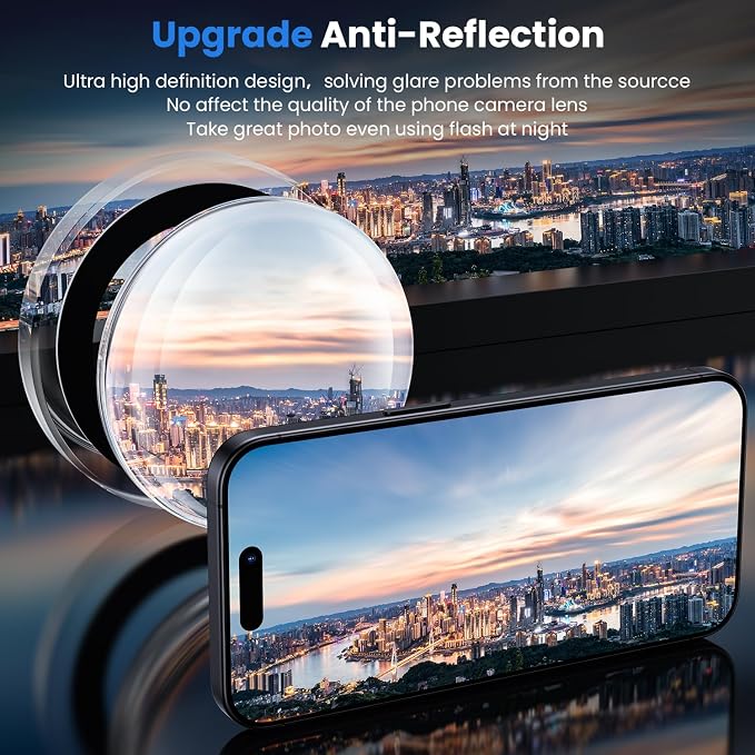 WSKEN for iPhone 16 Pro/iPhone 16 Pro Max Camera Lens Protector | Original Shooting Mode, Individual Metal Cover Film, Shatterproof HD Tempered Glass Camera Screen Protector, Clear - Image 2