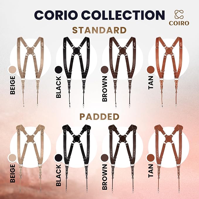 Dual Camera Harness Leather Camera Strap DSLR/SLR, All-Day Comfort - Image 9