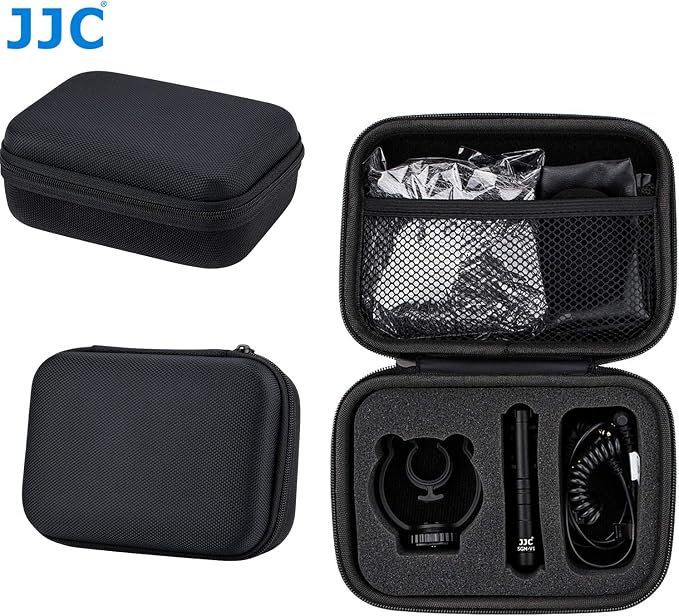 JJC SGM-V1 Shotgun Video Microphone, Cardioid Microphone Condenser Mic Vdeomicro w/Shock Mount, Furry Foam Windscreen, Electret Condenser, 3.5mm TRS TRRS Cable, for Andoid Phone DSLR Camcorder - Image 8