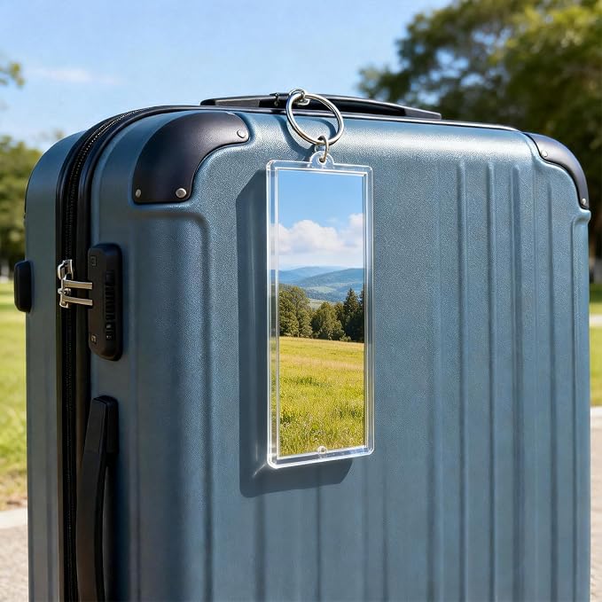 Acrylic Photo Keychain Bulk Set - Double Sided Picture Frame Keychain Holder - Image 6