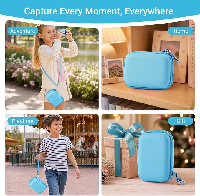CoBak Carrying & Protective Case for Digital Camera,CAMKORY/Lecran/Duluvulu | for KODAK FZ55,FZ245,PIXPRO C1,WPZ2/Canon PowerShot ELPH 360/Sony DSCW800,DSCW830/Krlun/Lecnippy/Nsoela/VAHOIALD FHD 1080P - Image 6