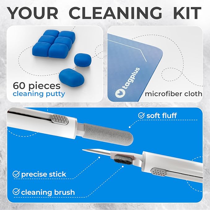 for Airpod Cleaner Kit + Pro Cleaning Tool - Compatible for Earbud Cleaning kit for iPhone Cleaning Kit for iPhone Cleaner Kit for Airpods Cleaning Kit Cleaning Clay Phone Cleaning Kit - Image 4
