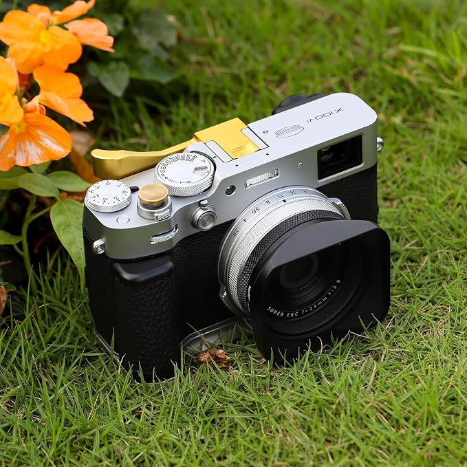 Haoge THB-XVG Metal Thumb Up Rest Hand Grip for Fujifilm X100VI Fujinon X100V Camera Accessories Gold Hot Shoe Thumb Up - Image 4