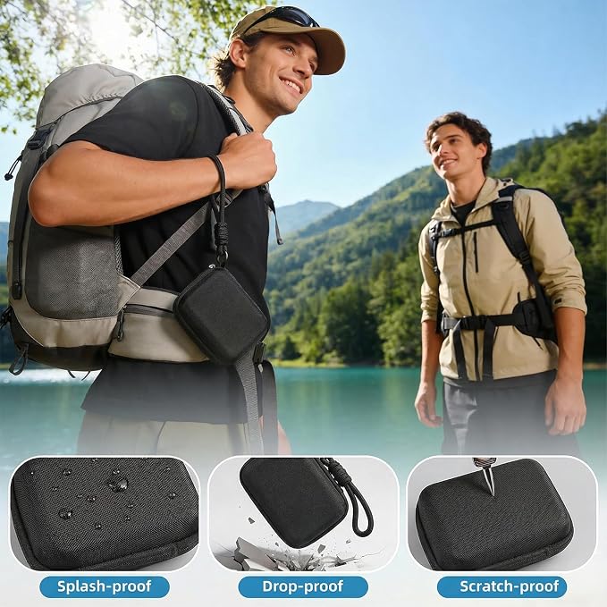 Digital Camera Case Compatible with CAMKORY Digital Point and Shoot/for KODAK PIXPRO FZ45/55 16MP Vlogging/for VAHOIALD FHD 1080P/for IWEUKJLO/for Nsoela, Holder for SD Card More (Black) - Image 6