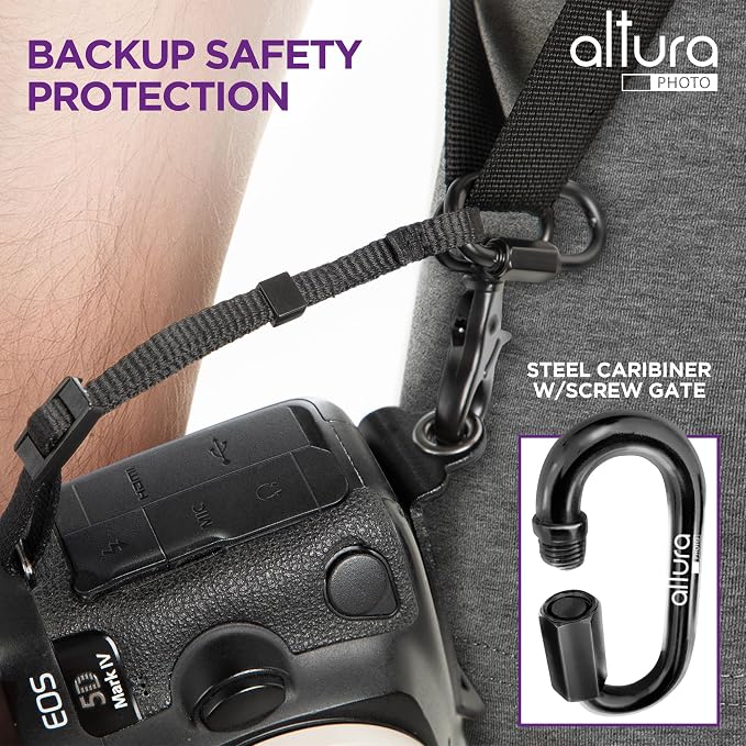 Altura Photo Camera Strap with Quick Release & Safety Tether - Camera Strap for Photographers for Sony, Nikon, & Canon - Image 5