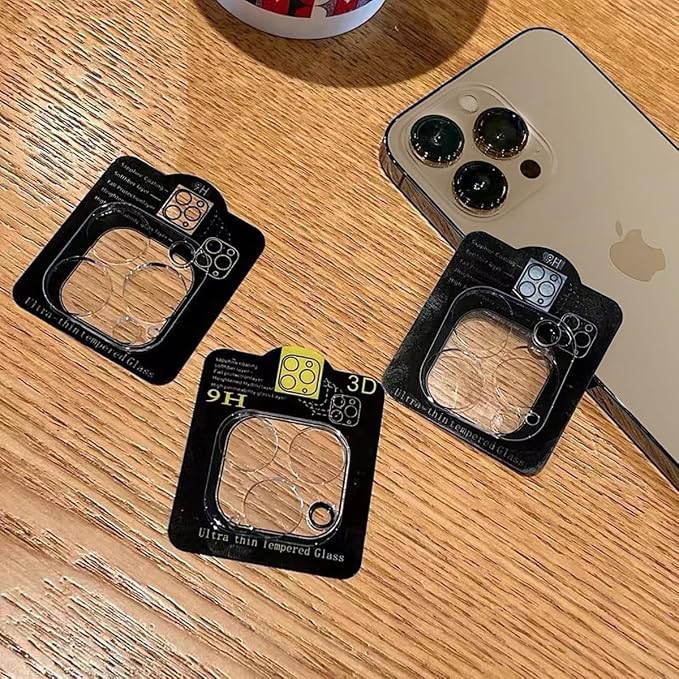 3PCS Rear Back Camera Lens Protector Tempered Glass for iPhone 16 Pro Max, iPhone 15 Pro Max - HD Clear Full Coverage Guard - Image 6