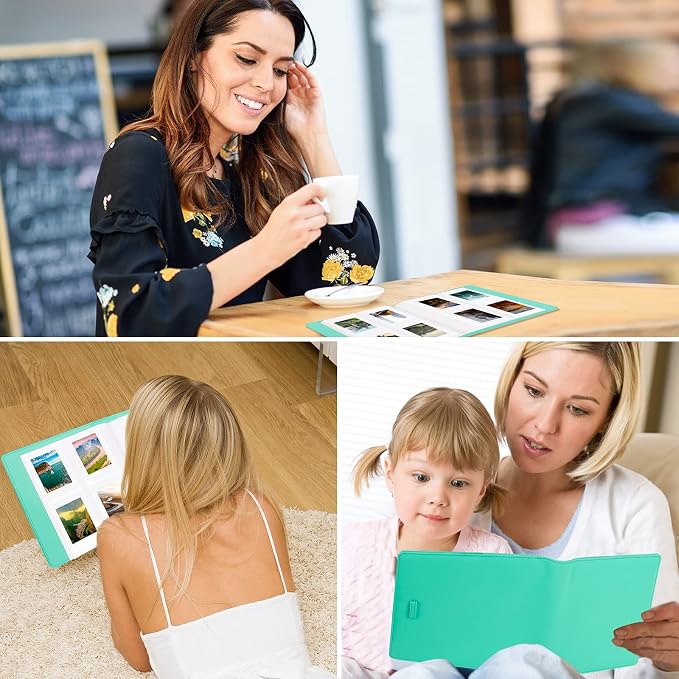 256-pocket Instant Photo Album for Fujifilm Instax mini Photo, Green | Album Book for PoIaroid Instant Camera, for Wedding Anniversary Birthday Travel Memories, Keep Your Unique Memories Safe - Image 8