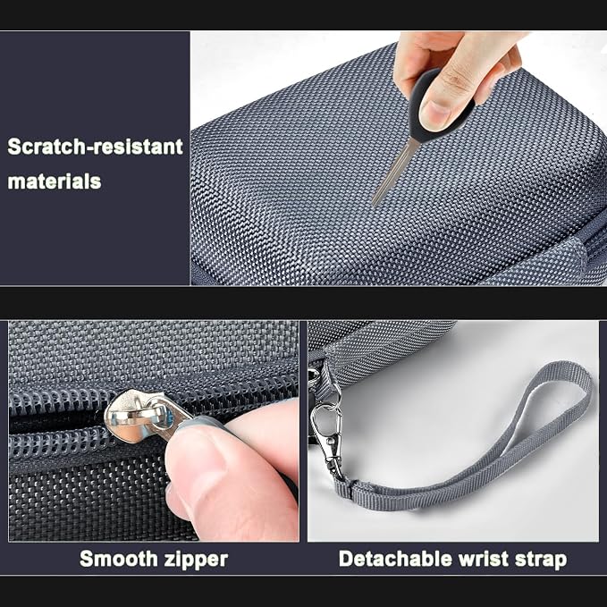 ALKOO Digital Camera Case for CAMKORY, Camera Pouch for KODAK Pixpro -Grey | for Lecran/for VAHOIALD Point and Shoot Camera, Hard Carrying Case with Mesh Pocket, Compact for Vlogging, Travel and Storage - Image 3