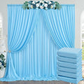 30ft x 10ft Baby Blue Backdrop Curtains for Parties, 6 Panels 5ftx10ft Thick Fabric Wedding Drapes Curtains Party Background for Baby Shower Birthday Parties by ENJOYYOURPARTY