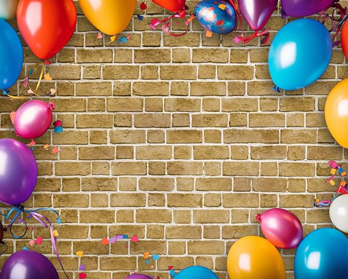 10x8 ft Yellow Brick Wall Backdrop Fabric Brick Photo Background | Large Polyester Brick Backdrop Cover for Photoshoot Home Fireplace Decoration, Newborn Birthday Party Decor - Image 5
