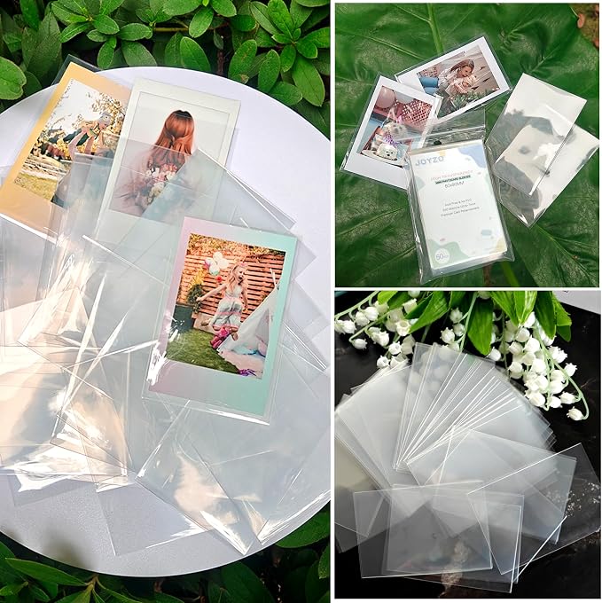 200 Kpop Photocard Sleeves fits 2x3 Instax Mini Film Sheet Protectors | 60x90mm/2.36x3.54in Pocket Sleeves, 7.87 Mil Thick Premium Acid-Free Clear Polypropylene Archival Quality Mini Card Holder - Image 8