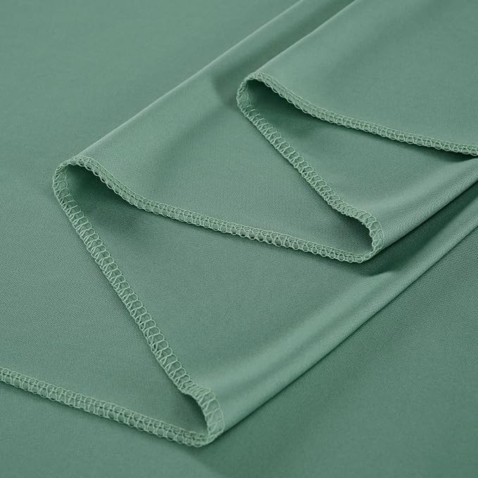 10 ft x 10 ft Sage Green Backdrop Curtains for Parties, Wrinkle Free Sage Green Photography Backdrop Drapes for Wedding Boys Birthday Baby Shower Bridal Shower Party - Image 3