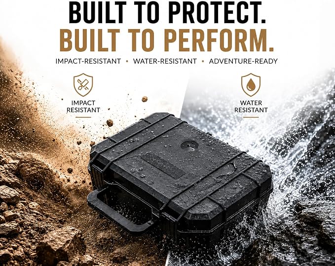 Large Black Waterproof Hard Case with Combination Lock & Customizable Foam – Impact-Resistant Portable Storage for Cameras, Drones, Tools, Ammunition & Valuables - Image 8