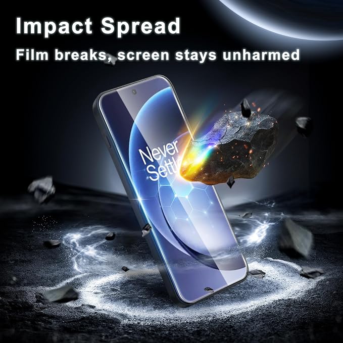 3 Pack for OnePlus 15 Screen Protector, Easy to Install Tool, Fingerprint Support, Bubble-Free, Case Friendly, 9H Hardness Clear Glass Screen Protector for OnePlus 15 - Image 3