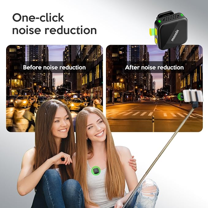 Wireless Collar-Type Microphone-Highly Noise-reducing, Plug-and-Play, 20 Hours of Battery Life, Suitable for Video Recording, Video blogs, Live Streaming-Clear Audio Quality Microphone - Image 4