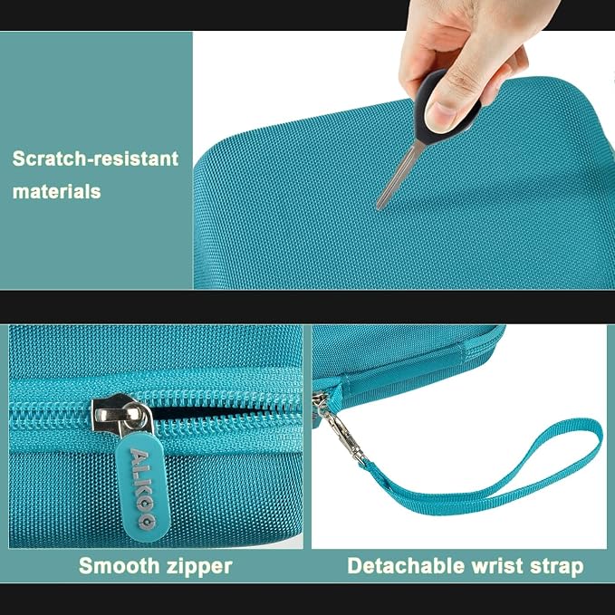 ALKOO Digital Camera Case for CAMKORY/Pouch for KODAK PixproDark Green | for Lecran/for VAHOIALD Point and Shoot Camera, Hard Carrying Case with Mesh Pocket, Compact for Vlogging, Travel and Storage - Image 4