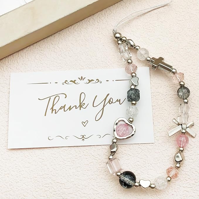 Beaded Camera Wrist Strap Cute Digital Camera Charm Lanyard Phone Chain Keychain Beaded Phone Lanyard Bag Charm - Image 8