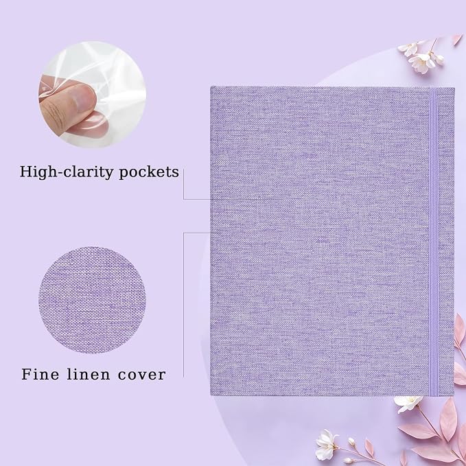 Mini Photo Album (2-Pack) for 2x3" Instax Mini & Polaroid Photos – Each Linen Album Holds 208 Photos - Image 2