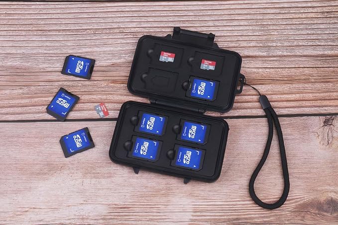Carrying Box Memory Card Storage Case Holder 8 Slots for SD SDHC MMC Micro SD TF Cards Anti-Shock Holder Storage - Image 6