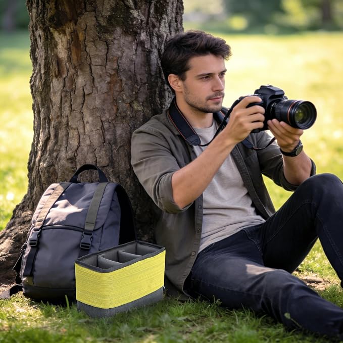 Koolertron Waterproof DSLR Camera Bag with Removable Insert, Adjustable Compartments, Fits in Camera Bags - Protective Case for DSLR/SLR Cameras & Accessories - Image 3